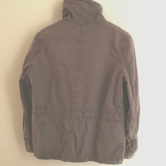 Vintage Y2K Renuar Collection Brown Cotton High Collar Field Jacket - Picture 3 of 16